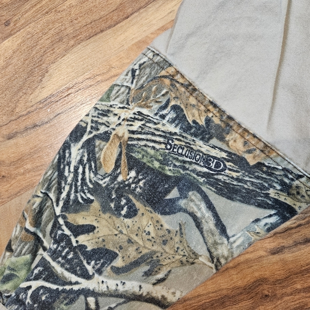 Cabela’s Seclusion 3D Hunting Shirt Men’s Large Tan Camo Patch - Picture 3 of 7